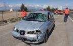 Estado en el que quedó el coche que atropelló a los ciclistas