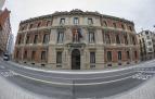 La sede del Parlamento de Navarra, en la calle Navas de Tolosa, 1, frente al Paseo de Sarasate de Pamplona