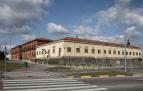 Vista de la comisaría de Policía Foral en Beloso donde se proyecta la construcción de viviendas