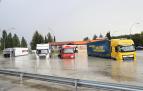 Fotos de las inundaciones en la Ciudad del Transporte y en Imárcoain. /