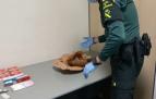 Vídeo de la droga y el pescado en mal estado incautado en el aeropuerto de Noáin