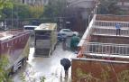 La lluvia ha anegado el coso