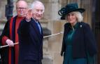El rey Carlos III del Reino Unido asistió este domingo con Camila al servicio religioso de Pascua en la iglesia de San Jorge del castillo de Windsor