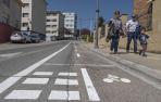 El carril bici de Estella provoca las primeras quejas tras su estreno