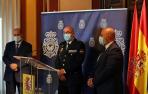 El jefe de la Policía Nacional en Navarra, José María Borja, durante su toma de posesión.
