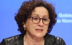 La consejera de Derechos Sociales, María Carmen Maeztu, en la rueda de prensa