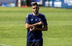 Enric Gallego, en un entrenamiento reciente en las instalaciones de Tajonar