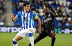 Mikel Merino durante el partido de Europa League frente al Sturm Graz
