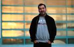 El pamplonés Javier Abad en las instalaciones de Diario de Navarra. Participará hoy y mañana en el evento de videojuegos Play Pamplona que se celebra en el Navarra Arena