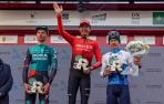 Imágenes del Gran Premio Miguel Induráin celebrada en Navarra este sábado.