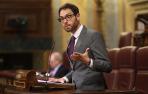 El diputado por Navarra en el Congreso, Sergio Sayas, interviene en una sesión plenaria, en el Congreso de los Diputados, a 26 de mayo de 2022, en Madrid
