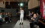 Yolanda Díaz interviene en el acto político de presentación de Sumar que ayer tuvo lugar en el Baluarte