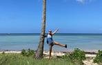 Carla Monreal Ciáurriz en la isla de Marie Galante, junto a Guadalupe