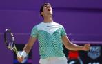 Carlos Alcaraz celebra el triunfo en Queen's