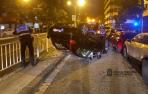 Imagen del estado en el que ha quedado el vehículo que conducía el herido