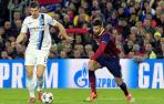Piqu&eacute;, durante el partido ante el Manchester City