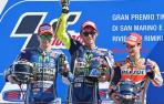Rossi vuelve a los m&aacute;s alto del podio en San Marino