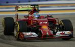 Fernando Alonso, en los libres de Singapur