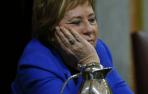 La vicepresidenta del Congreso, este martes, en el debate