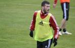 Oier se entrenó de nuevo con el grupo