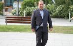 Eloy Villanueva llega a la tercera sesión del juicio contra Cervera.