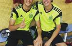 Mikel Merino, con la sub19.