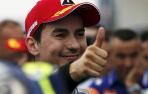Lorenzo logra la 'pole'  tras un apretado final con Rossi y Márquez