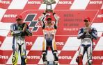 Pedrosa corre más que Rossi y Lorenzo en Motegi