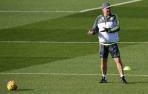 Rafa Benítez, en Valdebebas.