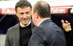 Luis Enrique saluda a Benítez.