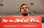 Garzón (IU) sigue apostando por la unidad de las fuerzas de izquierda