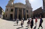 La catedral de Pamplona, en una imagen tomada hace una semana.