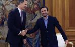 Garzón acude de nuevo a la Zarzuela para reunirse con Felipe VI