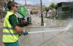 La limpieza de las calles en San Fermín se reducirá un 25% entre semana