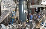 Reactor que transforma el CO2 en carbonatos para materiales de construcción.