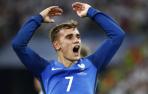 Griezmann celebra uno de sus dos goles contra Alemania.
