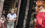 Chupinazo anunciador de las fiestas (Santiago) de Elizondo 2016