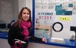 El 7.211, segundo cuarto premio, dispensado en la plaza del Castillo