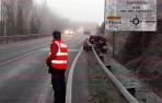 Cuatro accidentes por salidas de vía en Liédena, Echagüe, Irurtzun y Arizkun por el hielo