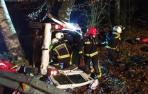 Tres heridos en un accidente de tráfico en la subida a San Miguel de Aralar