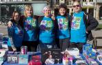 Miembros de la Asociación Navarra de Autismo, en Pamplona.