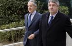 El expresidente de Caja Madrid Miguel Blesa, a su salida de la sede de la Audiencia Nacional.