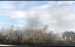 Incendio en una fábrica de Corella