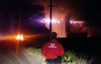 Un incendio afecta a una fábrica de harinas abandonada en Egüés