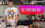 El exrojillo Azpilicueta cocina el smoothie 'Pamplona red' para una web inglesa