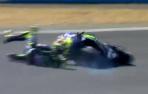 Vídeo: Rossi se cae en la última vuelta en Le Mans y dice adiós a la carrera