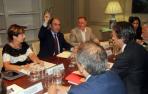 Ayerdi da nuevos pasos para impulsar el TAV, pese a la oposición de sus socios