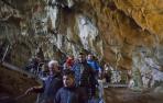 Visita a las cuevas de Mendukilo el pasado marzo.