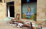 La explosión, en plenas fiestas de Puente la Reina, afectó al edificio de enfrente
