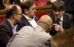 El independentismo no desvelan los plazos para aprobar la ley del referéndum